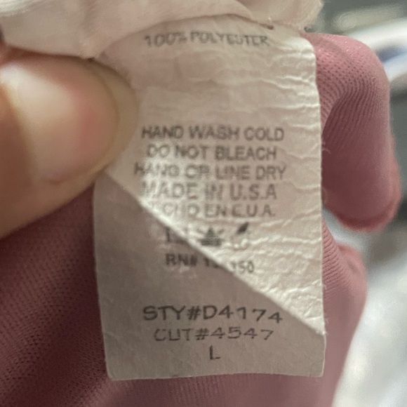 Twik Floral Wrap Dress Pink Rust Midi Size L - Picture 13 of 13